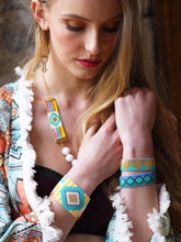 Load image into Gallery viewer, Soleil Bracelets - Pink / Yellow / Turquoise